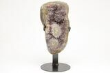 Sparkling, Amethyst Geode Section on Metal Stand #209198-1